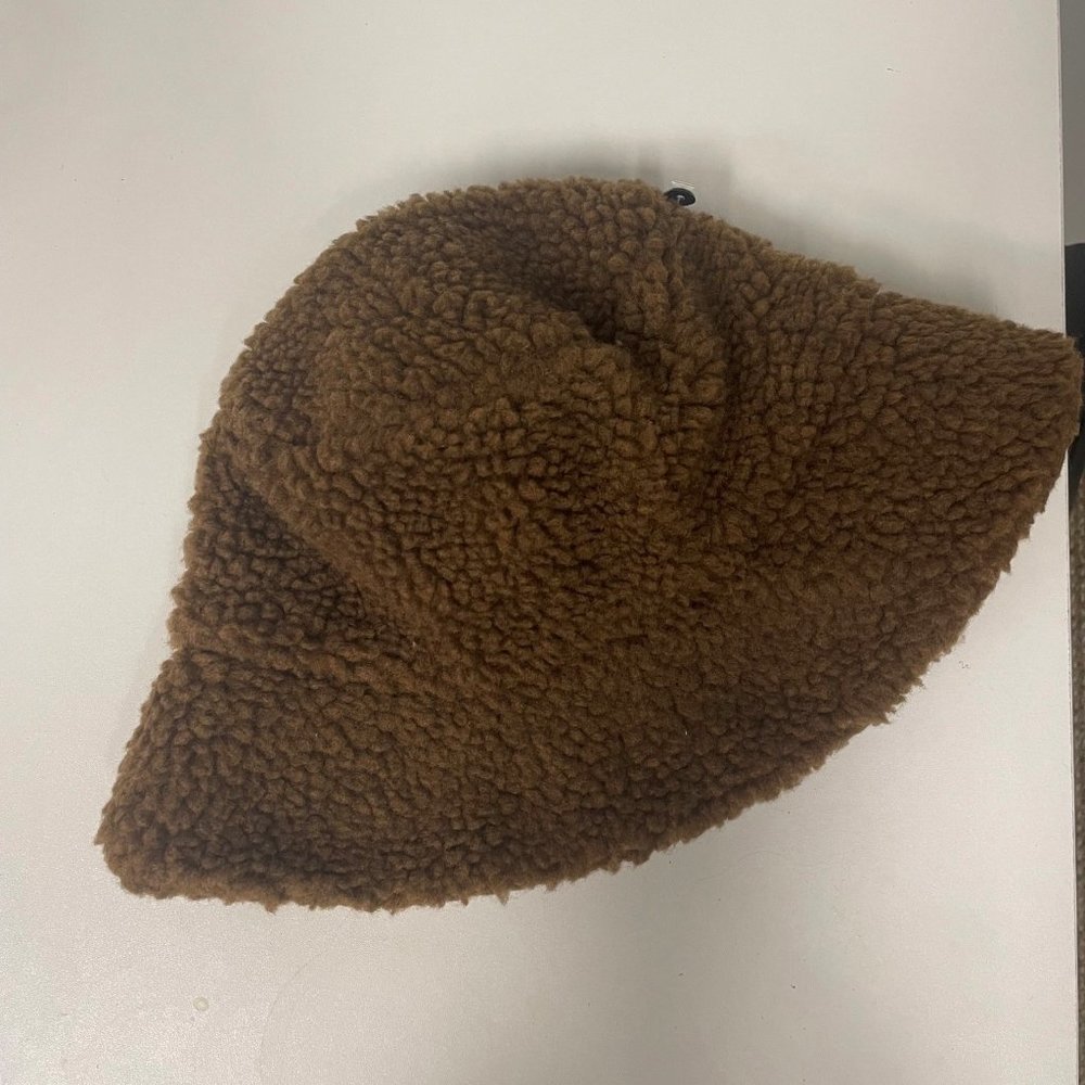 Fuzzy Brown Bucket Hat